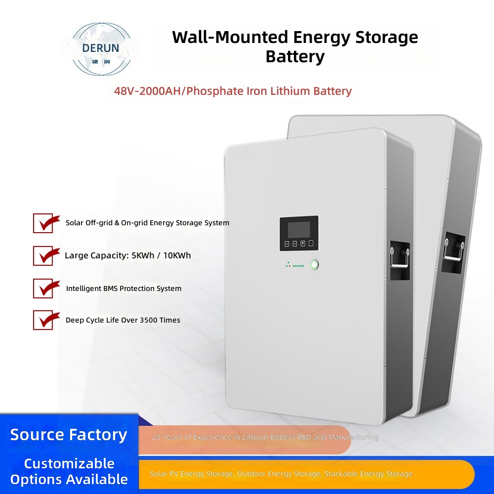Solar Generator - ขายตรงจากโรงงาน แบตเตอรี่ลิเธียมติดผนังขนาดใหญ่ 48V200Ah ระบบผลิตไฟฟ้าพลังงานแสงอาทิตย์สำหรับบ้าน ระบบกักเก็บพลังงาน