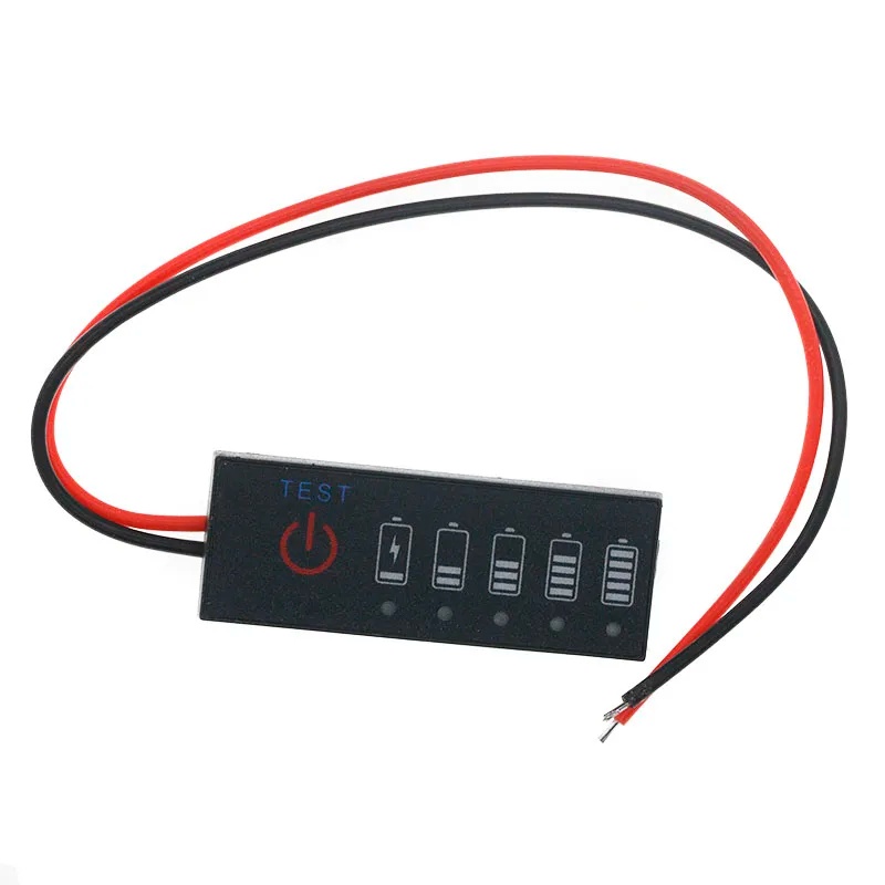 Lithium Battery 12V - แผงไฟแสดงสถานะแบตเตอรี่ลิเธียม 3.7V-72V แผงแสดงพลังงานแบตเตอรี่ตะกั่ว-กรด 12V แผงแสดงพลังงานแบตเตอรี่ลิเธียมไอรอนฟอสเฟต