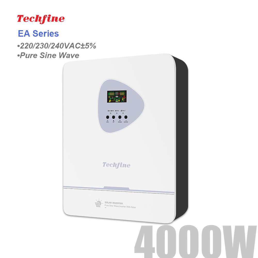 Charge Controller Solar - Techfine อินเวอร์เตอร์พลังงานแสงอาทิตย์แบบออฟกริด 4KW 24V พร้อมตัวควบคุมการชาร์จ MPPT