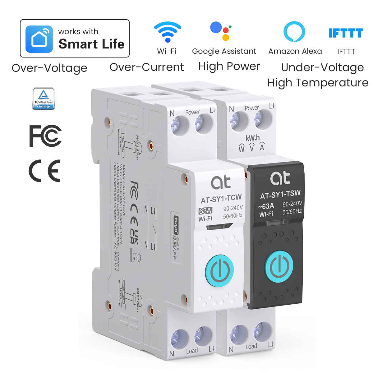 เบรกเกอร์วงจรไฟฟ้าอัจฉริยะ Tuy - Energy Monitor Meter บทวิจารณ์และราคา