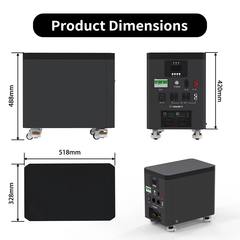 สถานีพลังงานสำรองแบบพกพา 6.6 ก - Solar Panel บทวิจารณ์และราคา